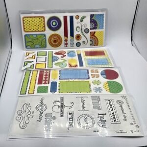 4x Creative Memories PRIMARY DESIGNS II 1 2 3 Titles Stickers Great Lengths New